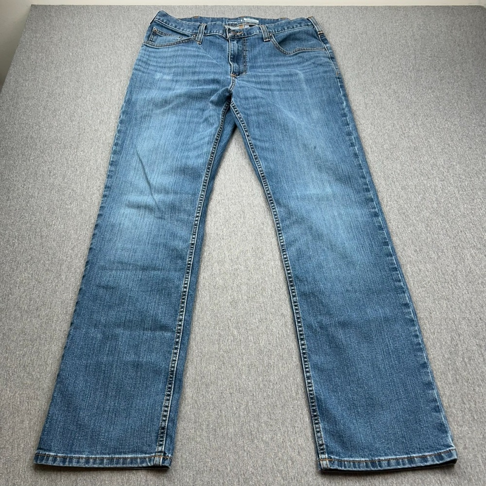 Carhartt Rugged Flex Relaxed Fit Jeans Mens 34x31 Blue Denim Pants BD2804-M - Picture 4 of 16